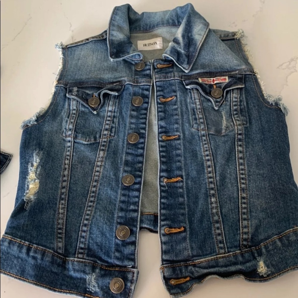 Girls jean vest